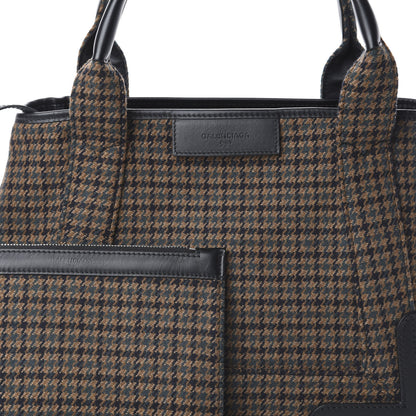 Balenciaga Wool Houndstooth S Navy Cabas 6 of 8