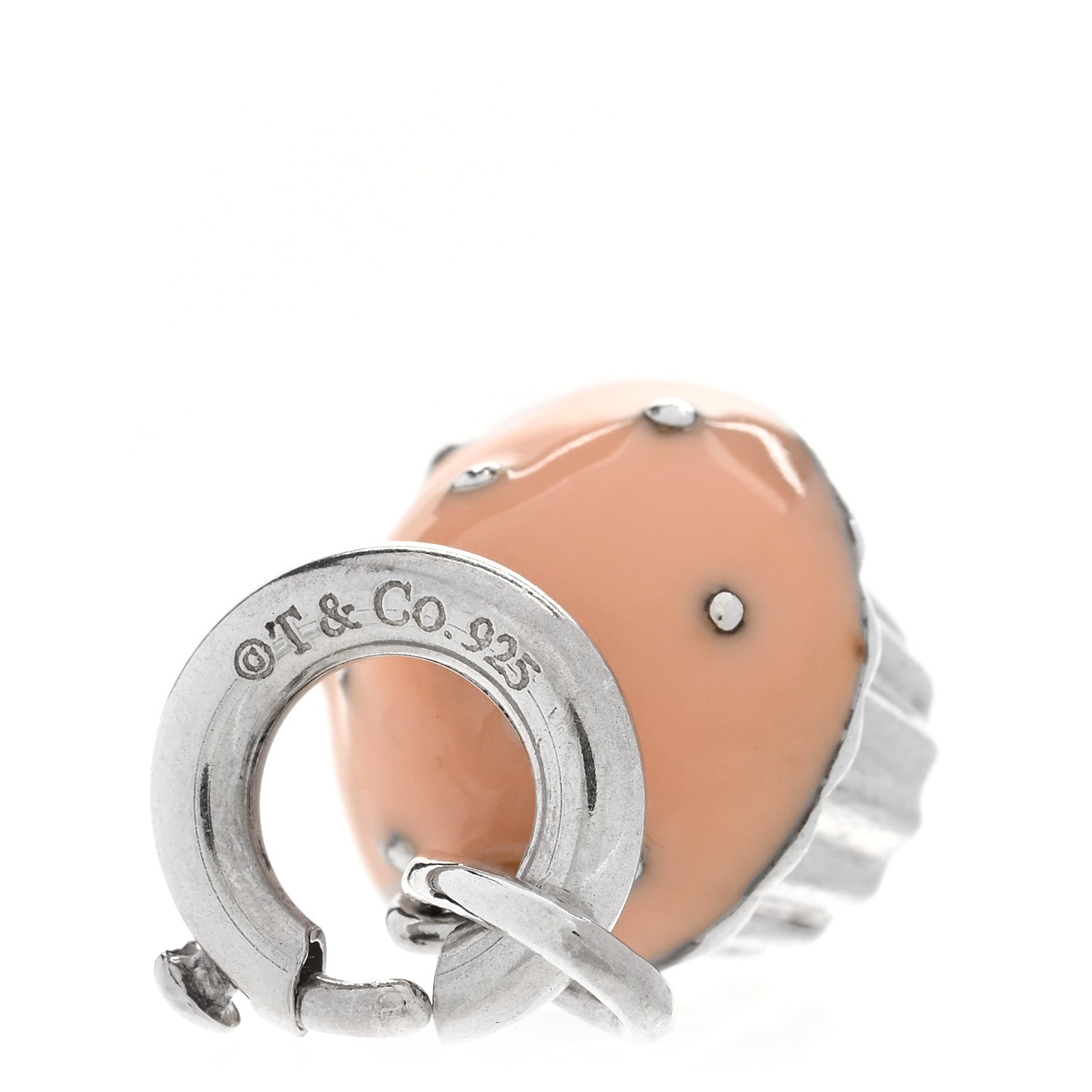 Tiffany Sterling Silver Enamel Cupcake Charm 5 of 5
