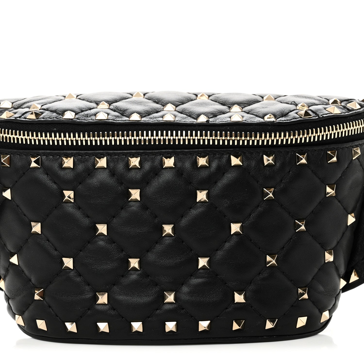 Valentino Garavani Nappa Rockstud Spike Belt Bag 85 Black 7 of 9