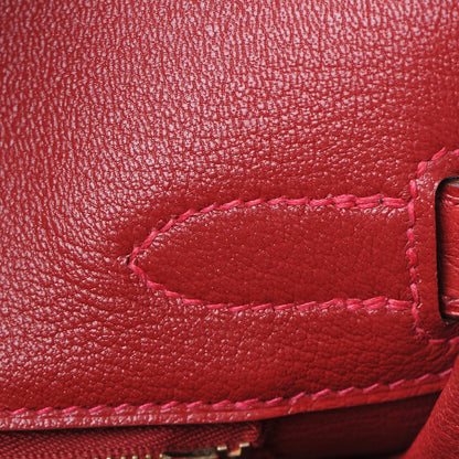 Hermes Ostrich Birkin 30 Rouge Vif 28 of 30