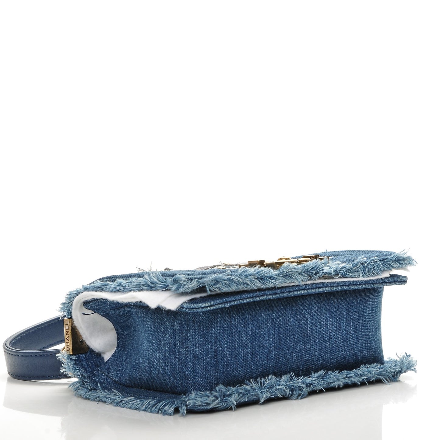 Denim Patchwork Small Boy Flap Blue