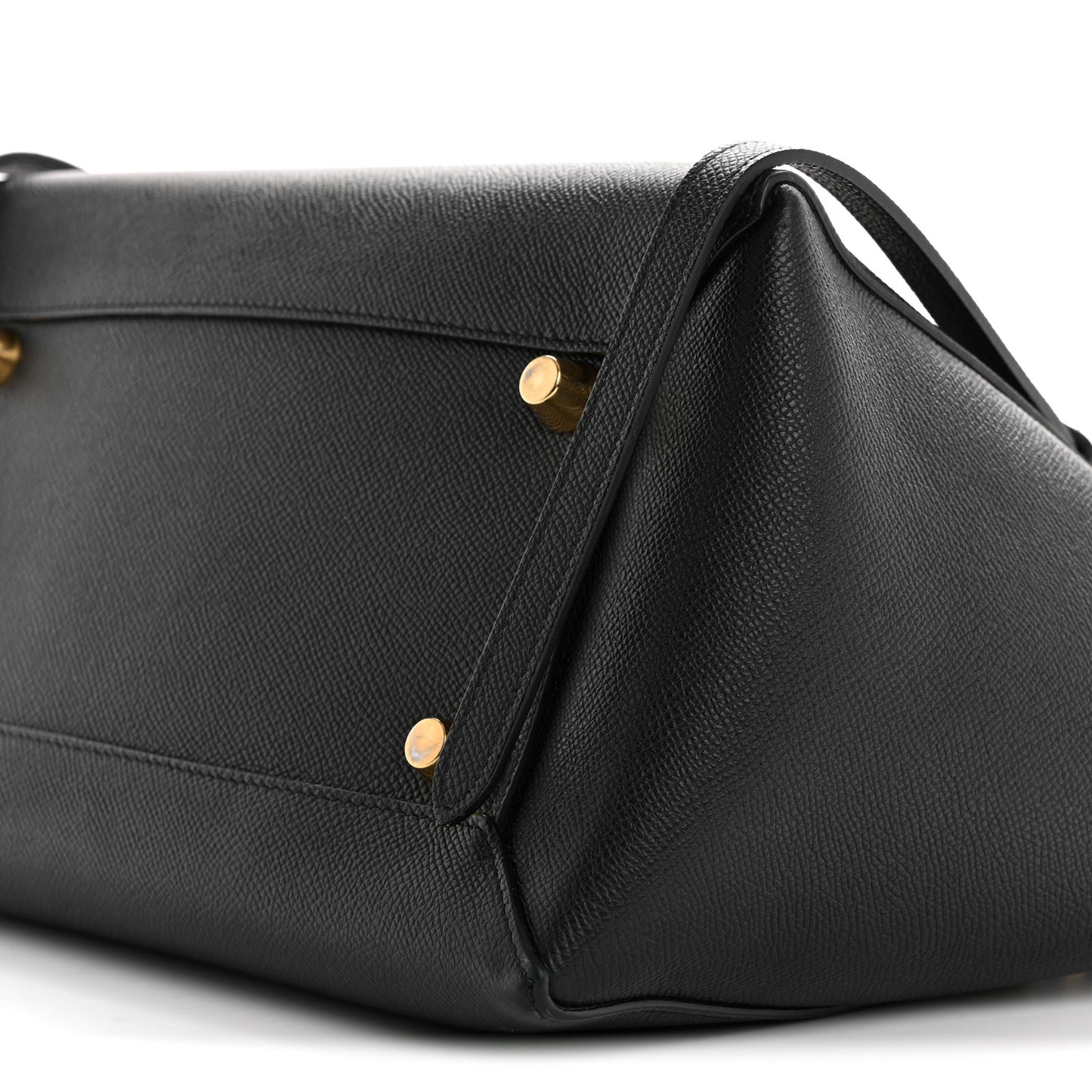 Grained Calfskin Mini Belt Bag Black