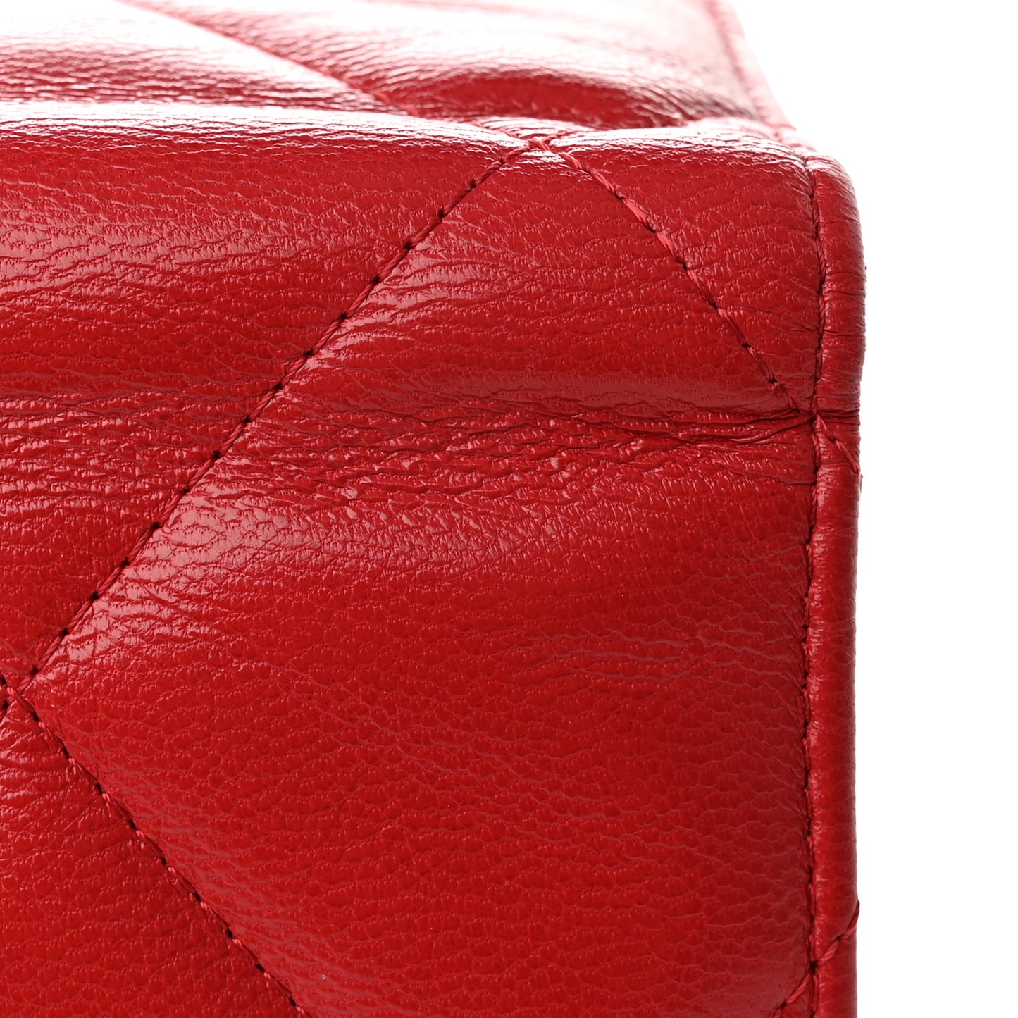 Goatskin Quilted Chanel 19 Small Flap Wallet Red