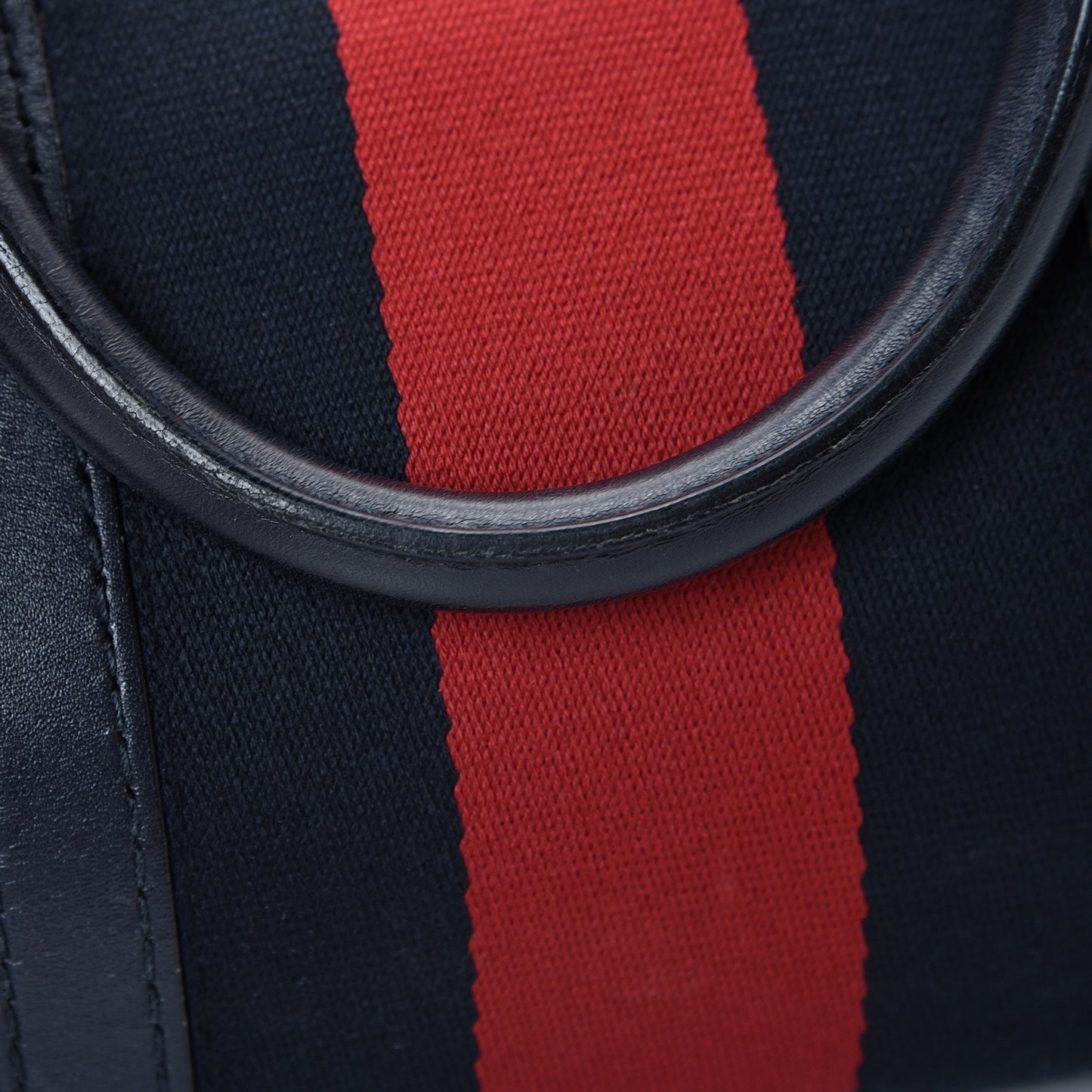 Monogram Vintage Web Small Boston Navy