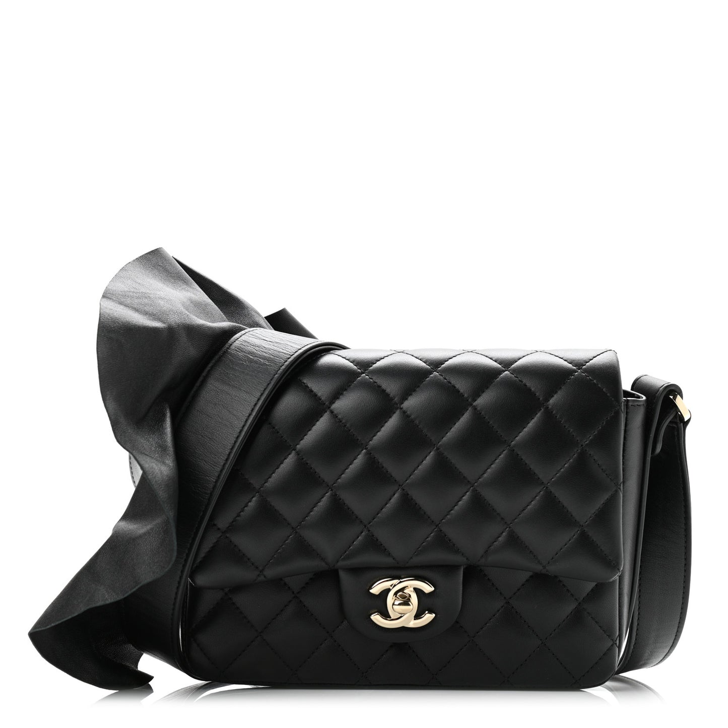 Calfskin Quilted Bolero De Chanel Flap Bag Black