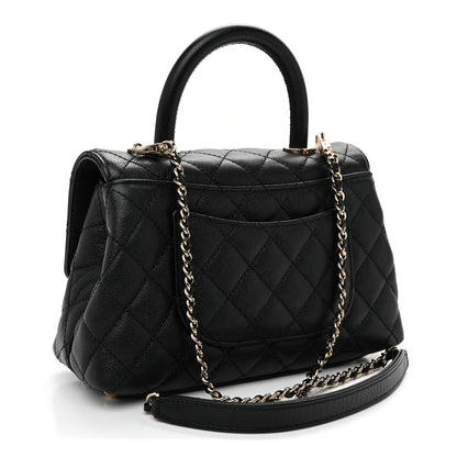 Chanel Caviar Quilted Mini Coco Handle Flap Black 3 of 9