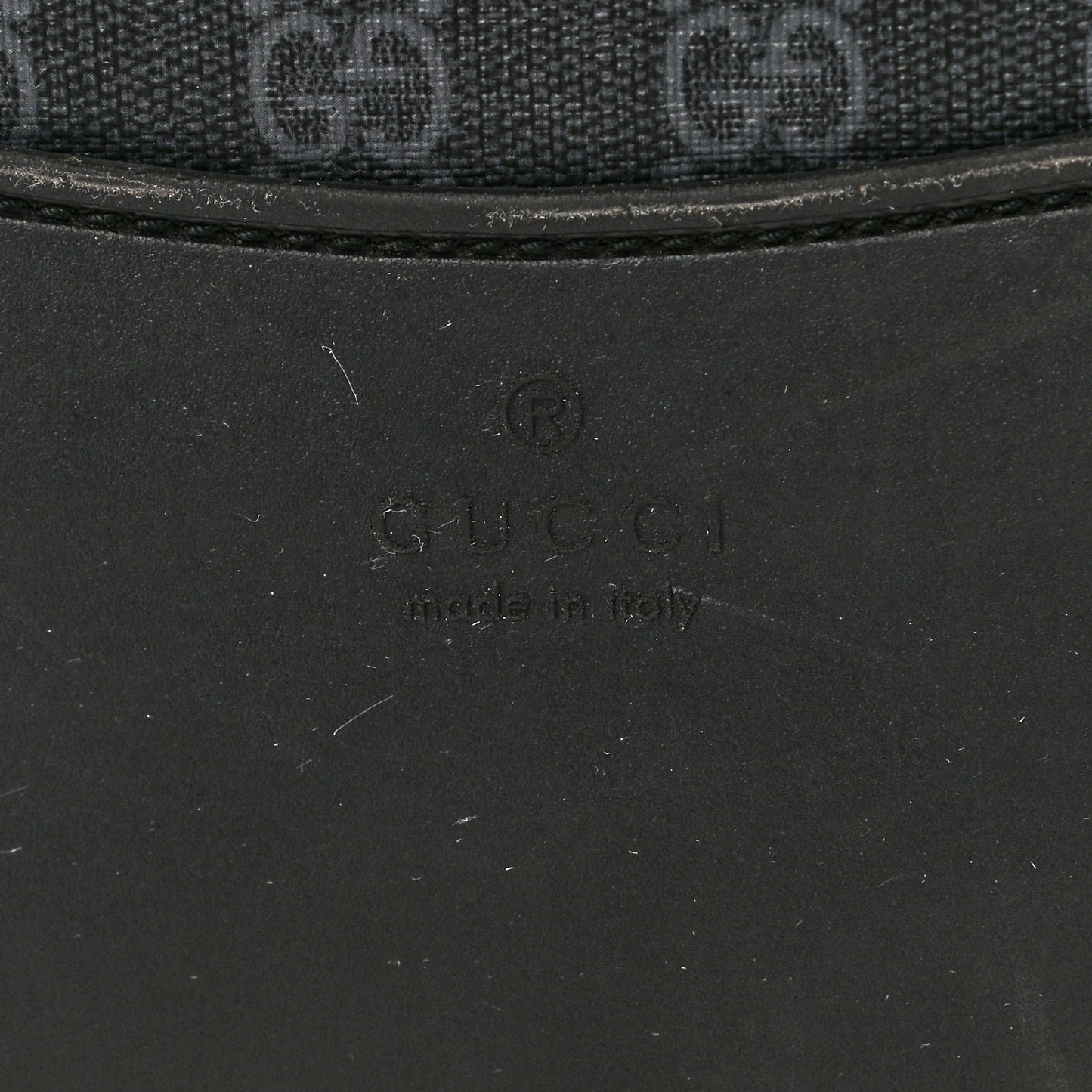 GG Supreme Monogram Gran Turismo Suitcase Black Grey