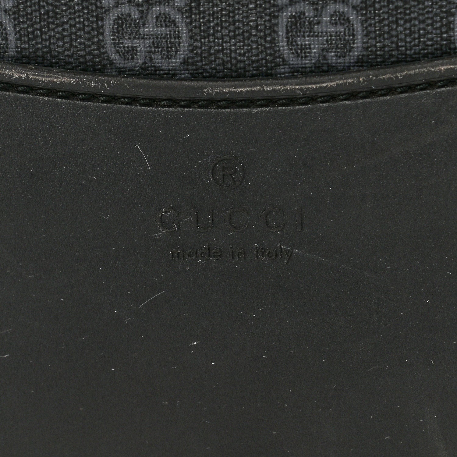 Gucci GG Supreme Monogram Gran Turismo Suitcase Black Grey 8 of 19