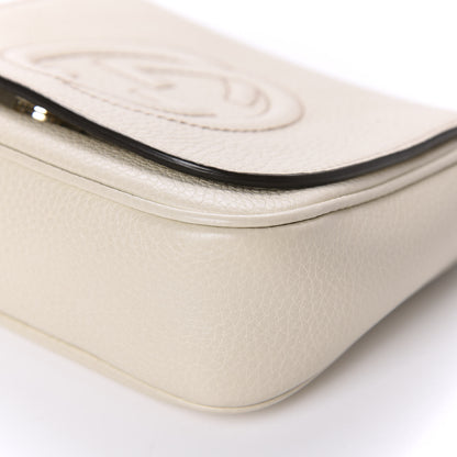 Gucci Pebbled Calfskin Small Soho Flap Crossbody Off White 7 of 11