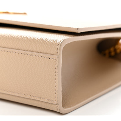 Saint Laurent Grain De Poudre Medium Monogram Kate Satchel Nude Powder 9 of 12