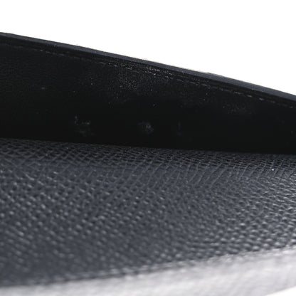 Hermes Epsom Medium Kelly Wallet Black 10 of 12