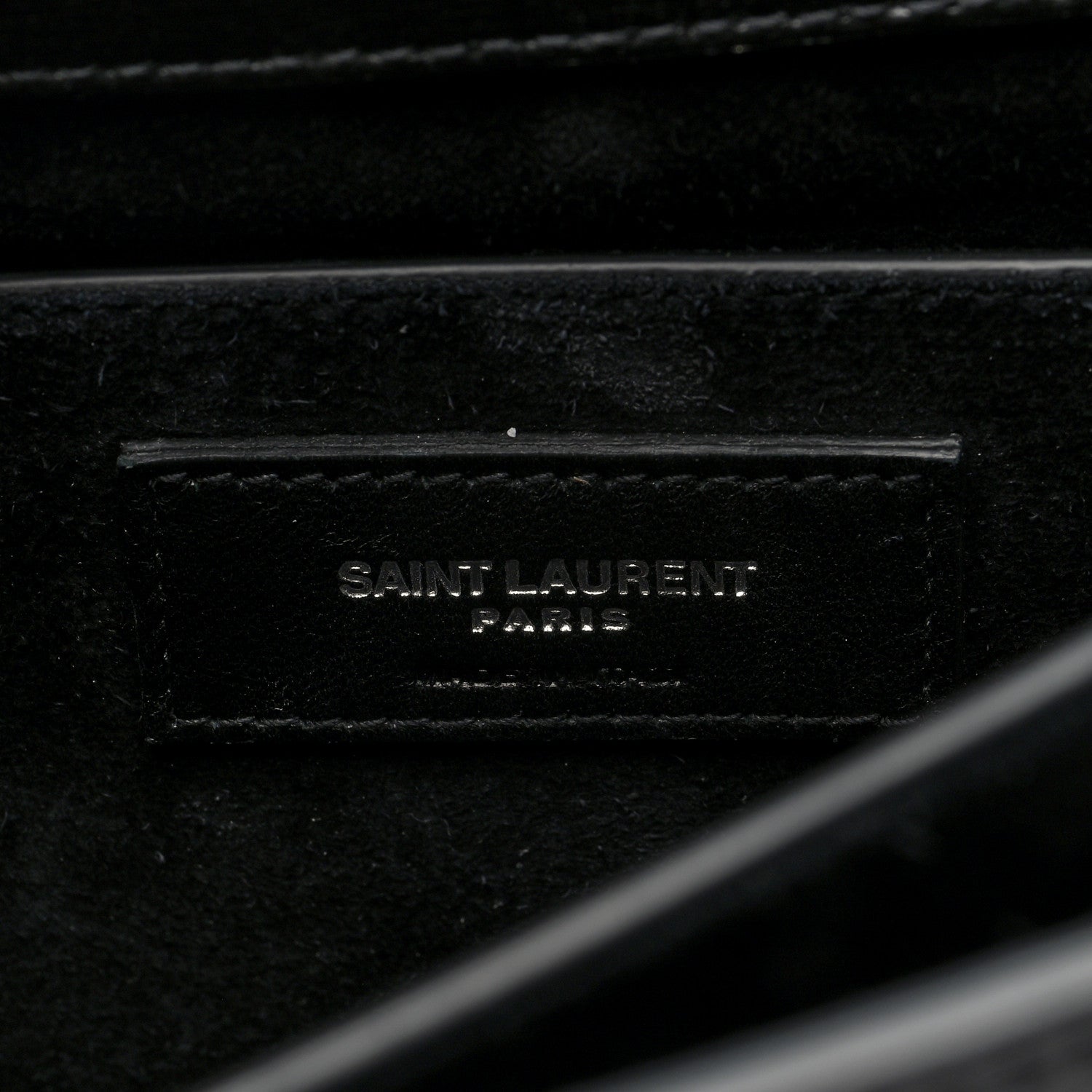 Saint Laurent Calfskin Large Monogram Sunset Black 6 of 9