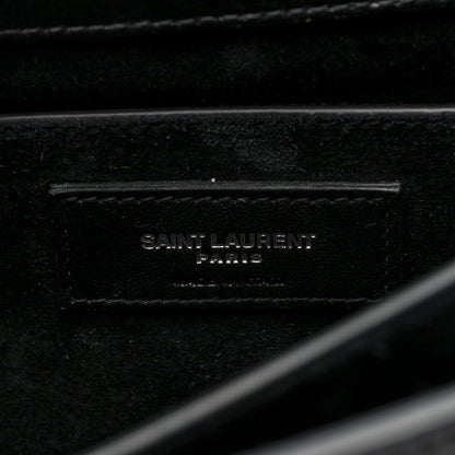 Saint Laurent Calfskin Large Monogram Sunset Black 6 of 9