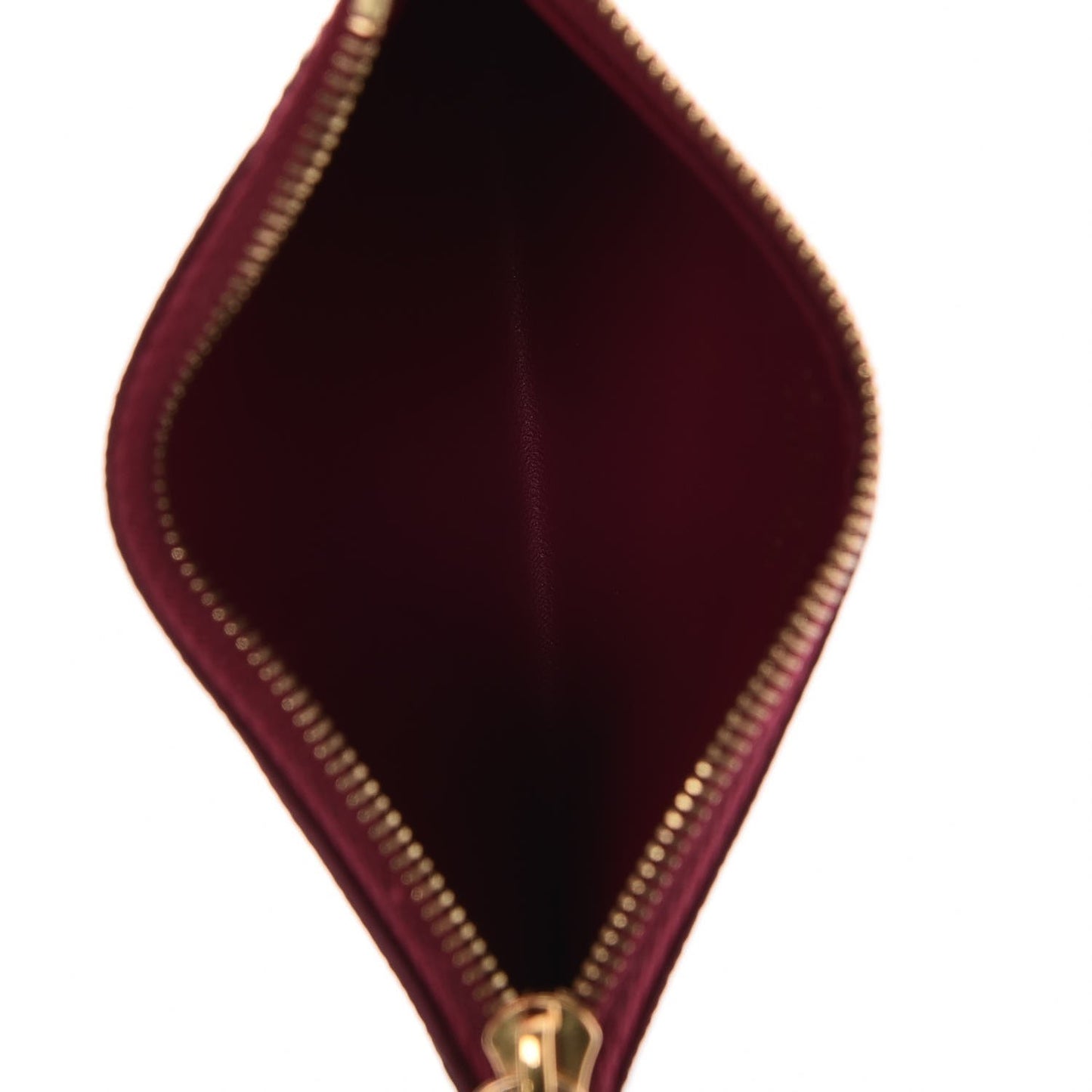 Monogram Zipped Card Holder Fuchsia