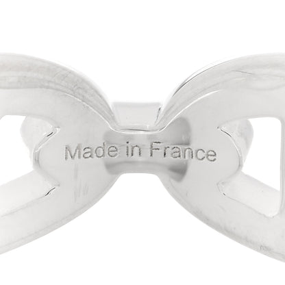 Hermes Sterling Silver PM Chaine d'Ancre Enchainee Band Ring 53 6.5 5 of 6
