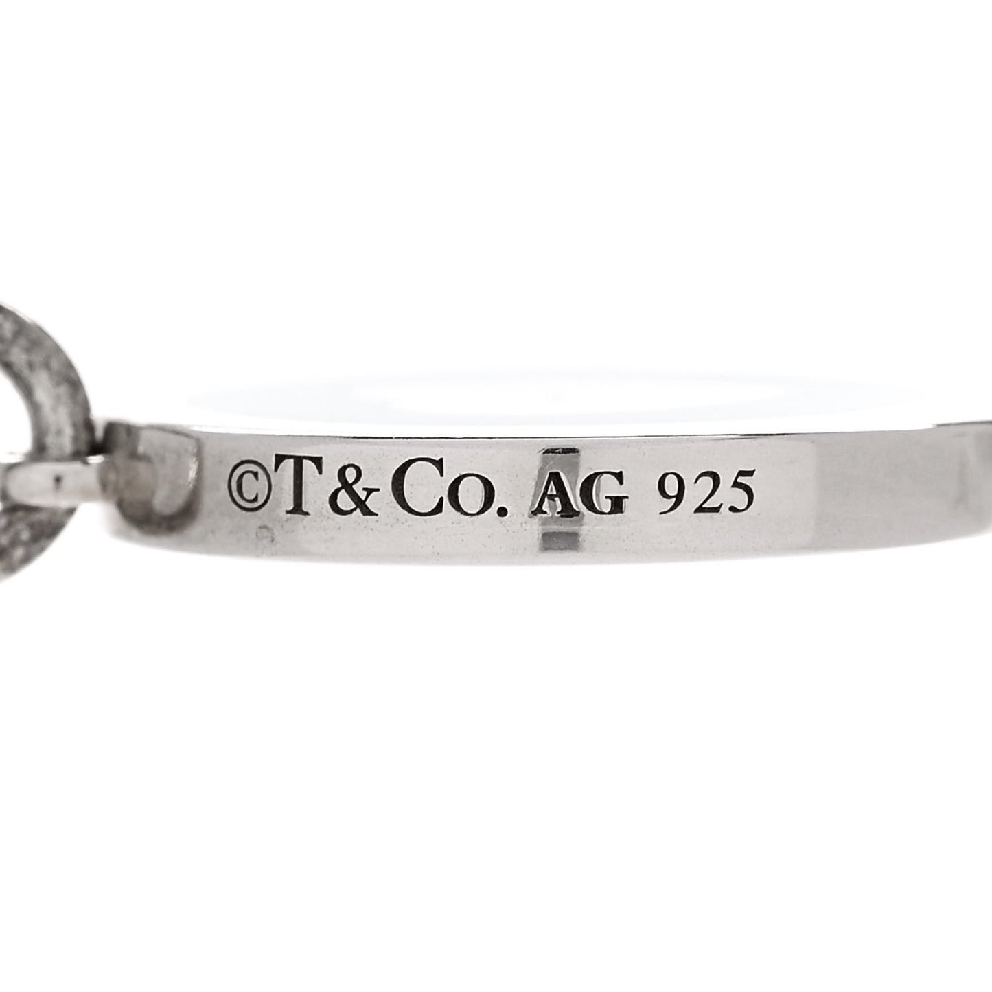 Sterling Silver Enamel Heart Key Pendant Blue