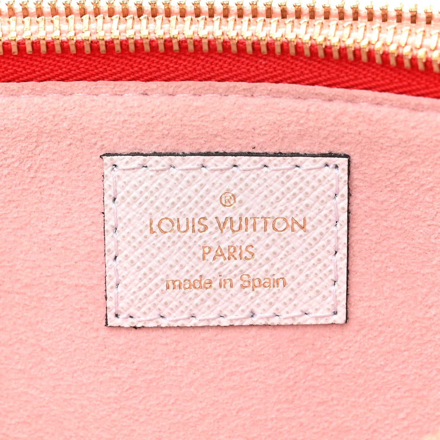 Louis Vuitton Monogram Giant Double Zip Pochette Rouge 7 of 12
