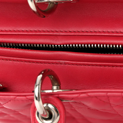 Christian Dior Lambskin Cannage Large Lady Dior Fuchsia 18 of 18