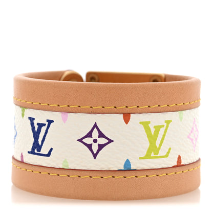 Louis Vuitton Monogram Multicolor S Lock Bracelet M White 3 of 5