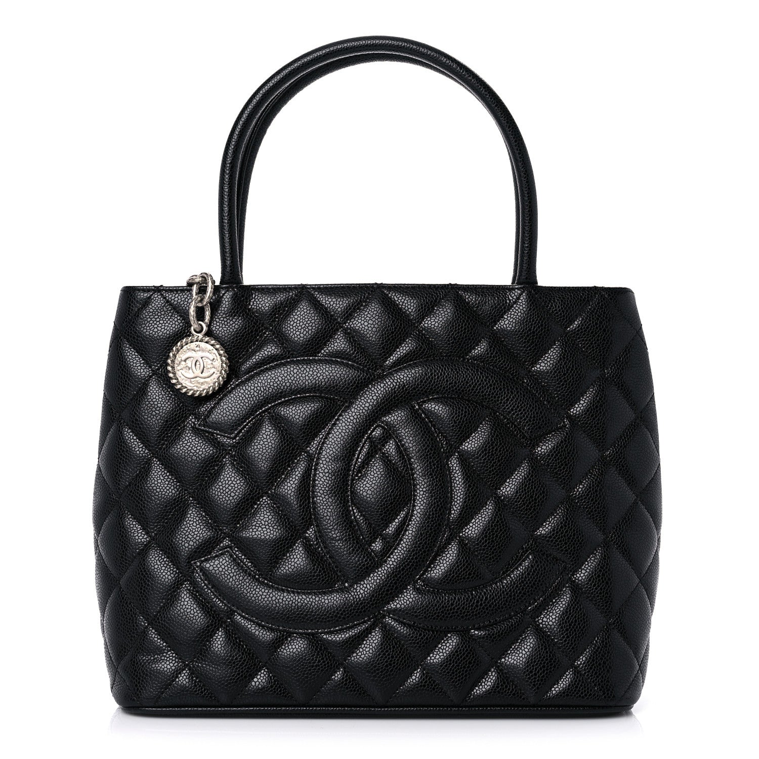 Chanel Caviar Quilted Medallion Tote Black 1 of 9