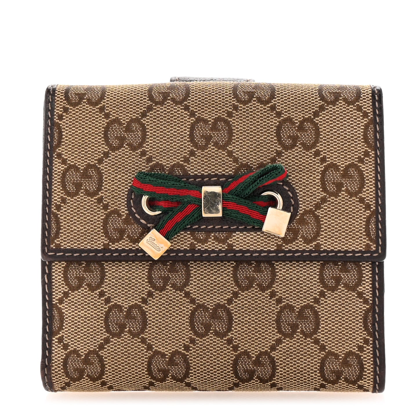 Monogram Princy Compact French Flap Wallet Brown