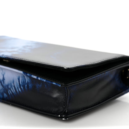 Christian Dior Calfskin Tie Dye Wallet On Chain Blue 8 of 12