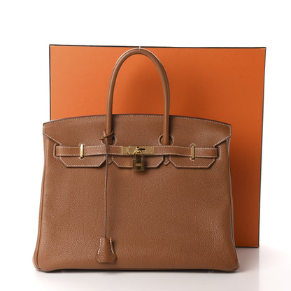 Hermes Togo Birkin 35 Gold 36 of 36