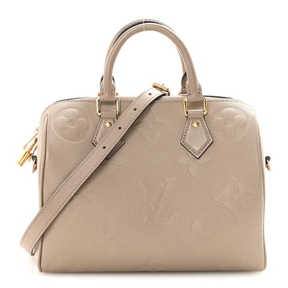 Louis Vuitton Empreinte Monogram Giant Speedy Bandouliere 25 Tourterelle 1 of 9