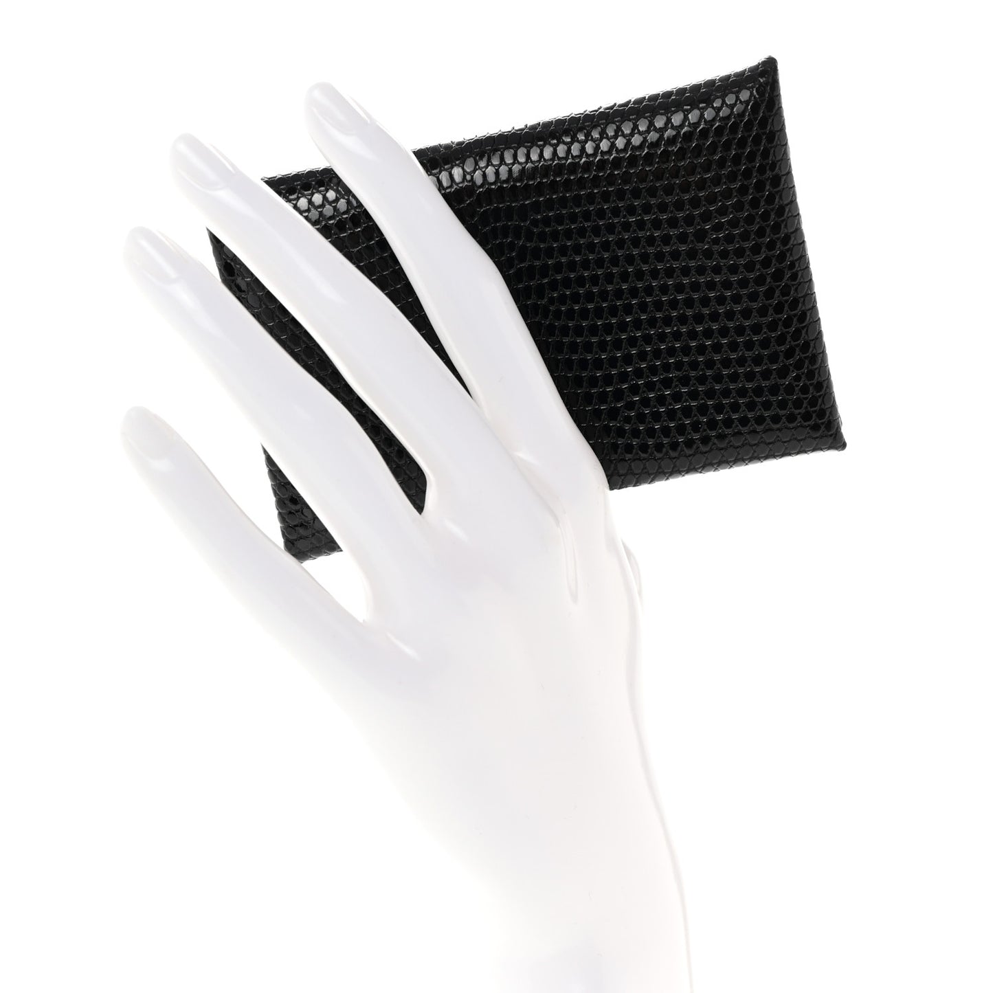 Lizard Calvi Card Case Black
