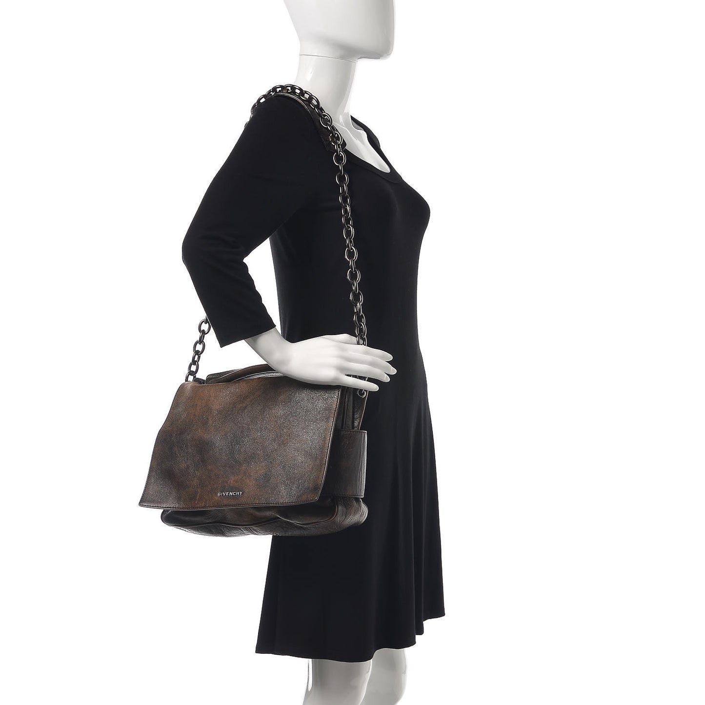 Tumbled Sheepskin Eve Messenger Brown