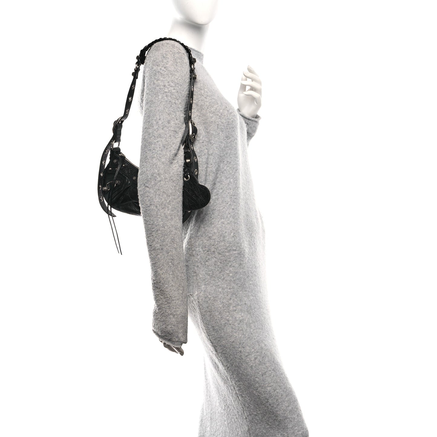 Agneau Arena Le Cagole Shoulder Bag XS Black