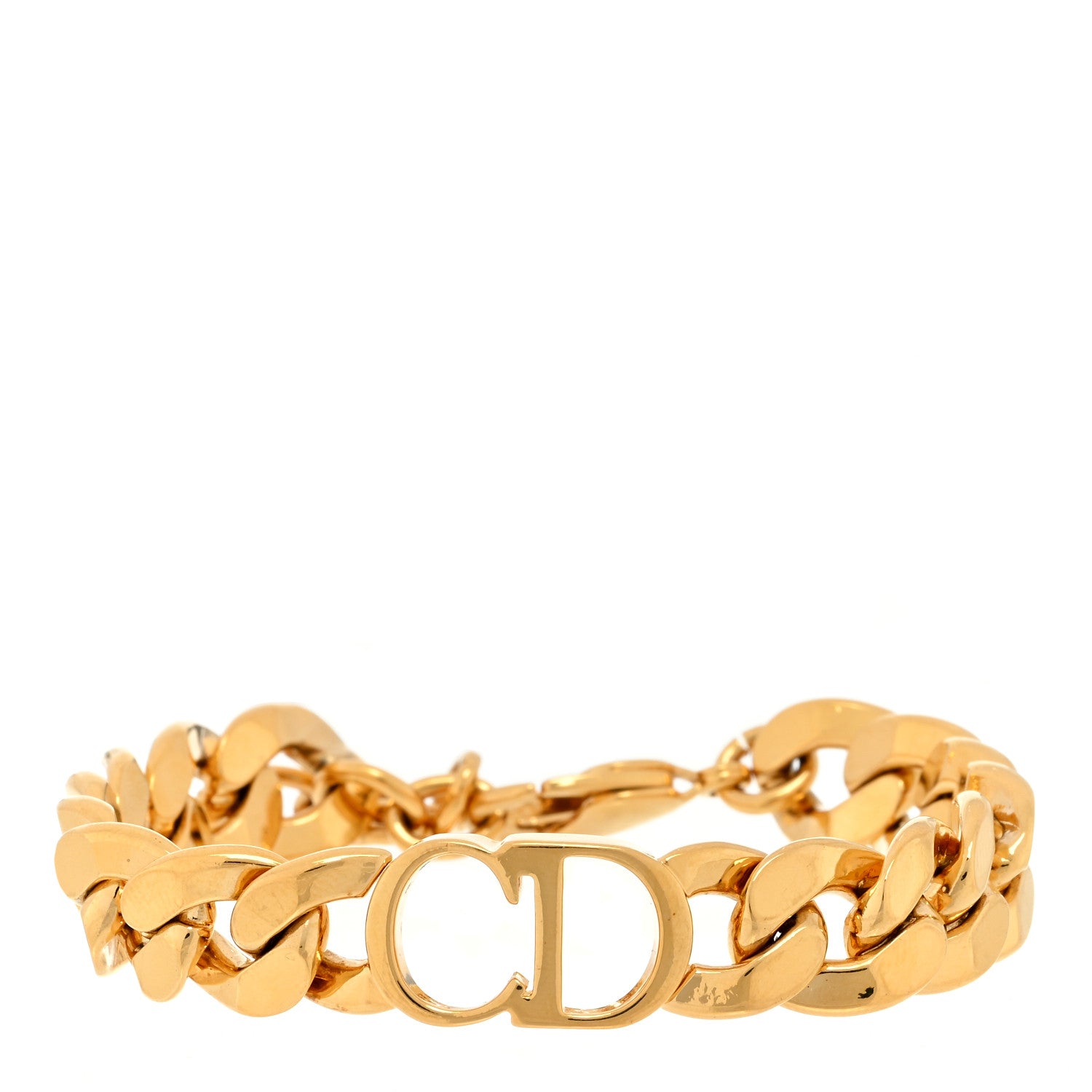 Christian Dior Metal Danseuse Etoile Chain Bracelet Gold 1 of 3