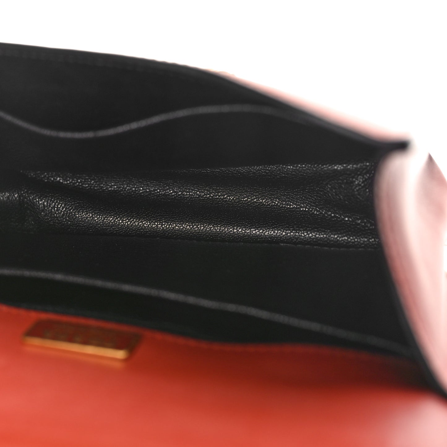 City Calf Saffiano Cahier Bag Cotto Black