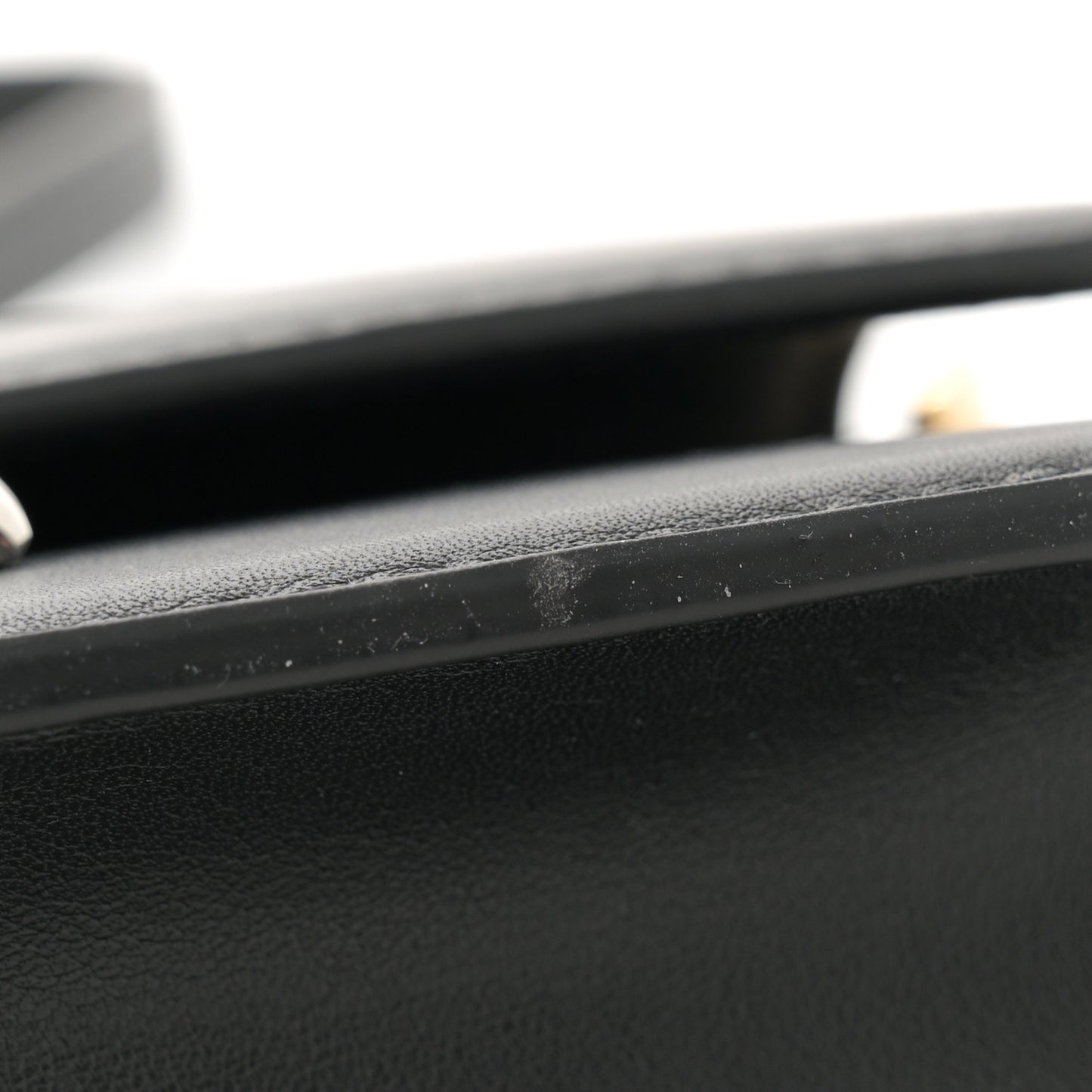 Calfskin LV Bloom Wallet On Chain Black