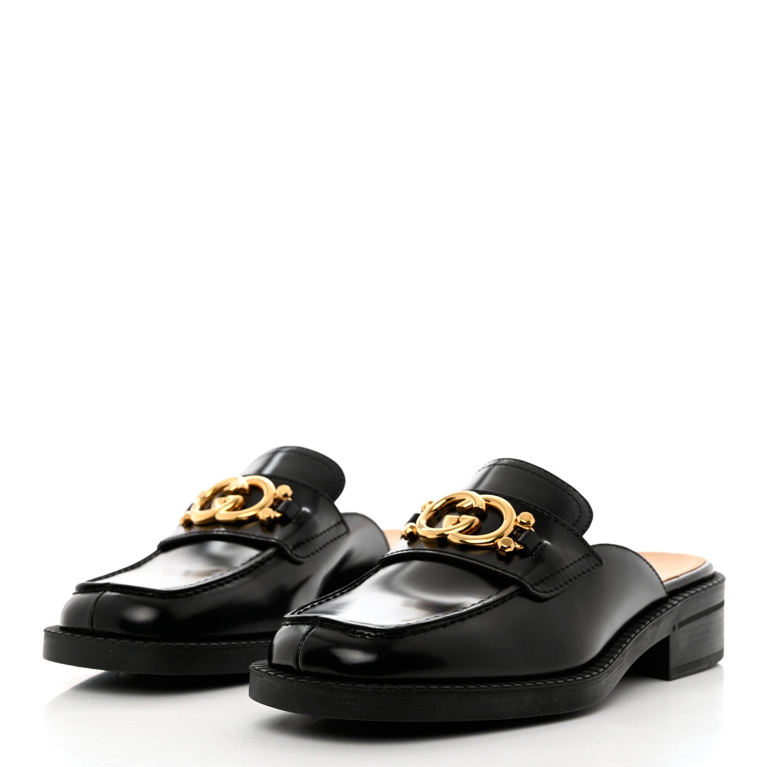 Gucci Spice Lux Womens Interlocking G Slippers 40 Black 3 of 12