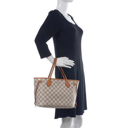 Louis Vuitton Damier Azur Neverfull PM 2 of 12