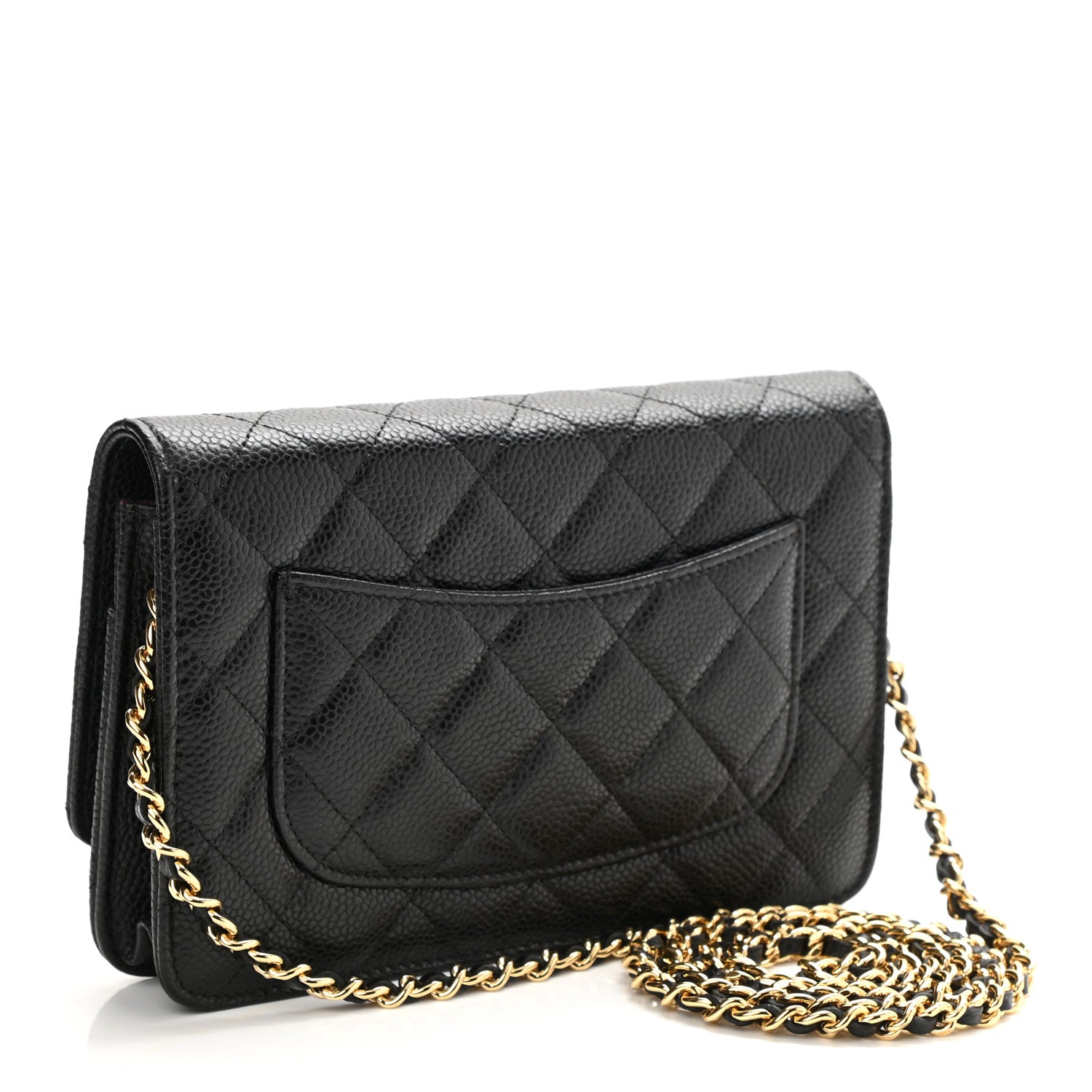 Chanel Caviar Quilted Wallet On Chain WOC Black 3 of 12