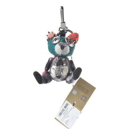 Burberry Cashmere Studded Dave The Fox Bag Charm Navy Multicolor 1 of 3