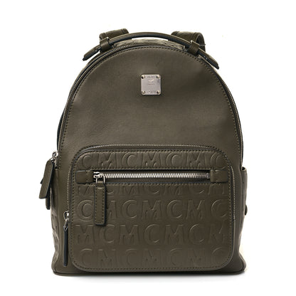 MCM Calfskin Embossed Monogram Backpack Sea Turtle 1 of 6