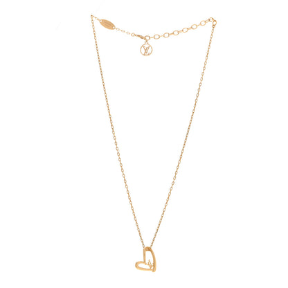 Louis Vuitton Metal Fall In Love Necklace 3 of 7
