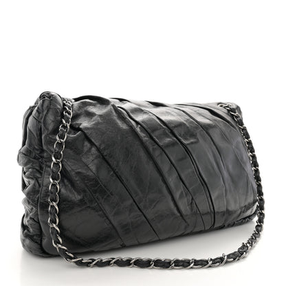 Chanel Glazed Calfskin Twisted Maxi Flap Black 2 of 13