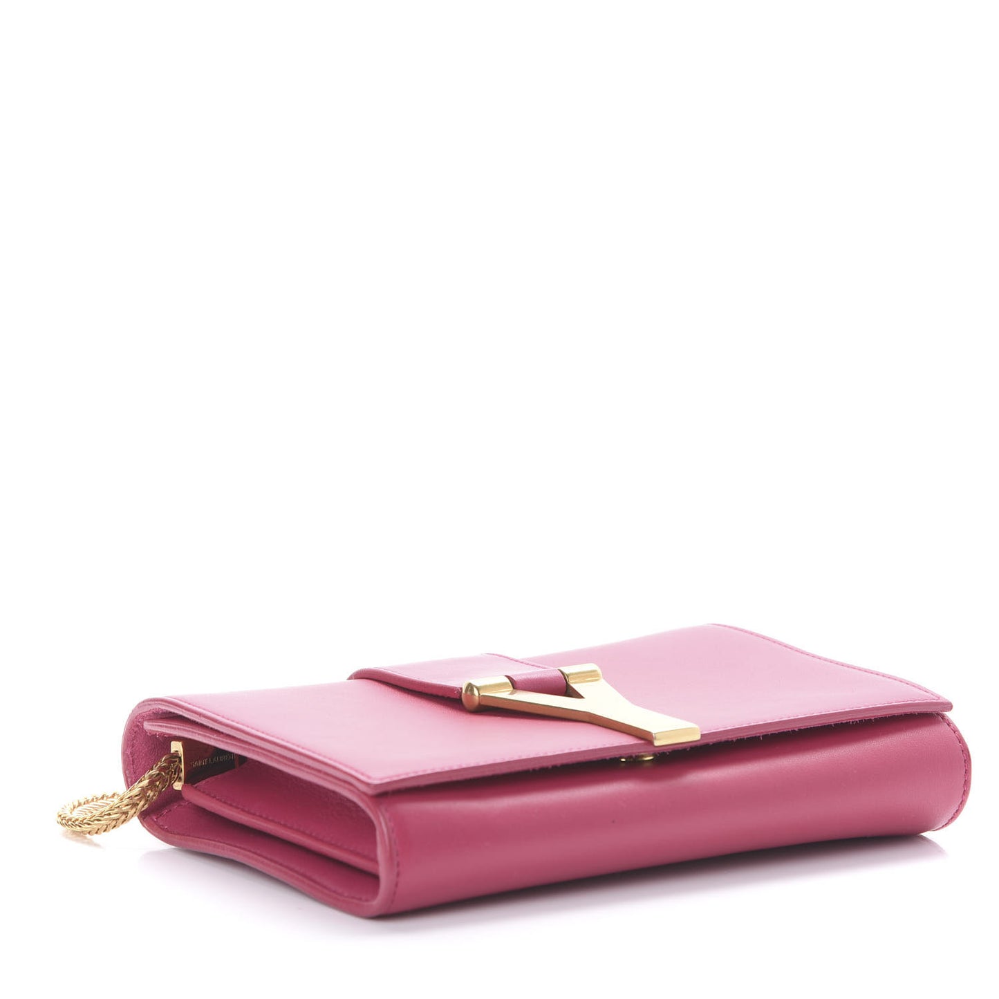 Calfskin Small Classic Y Satchel Fuchsia