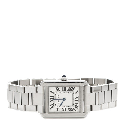 Cartier Stainless Steel 24mm Tank Solo Quartz Watch 2 of 7