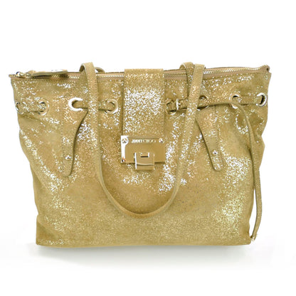 Jimmy Choo Glitter Suede Medium Rhea 3 of 14
