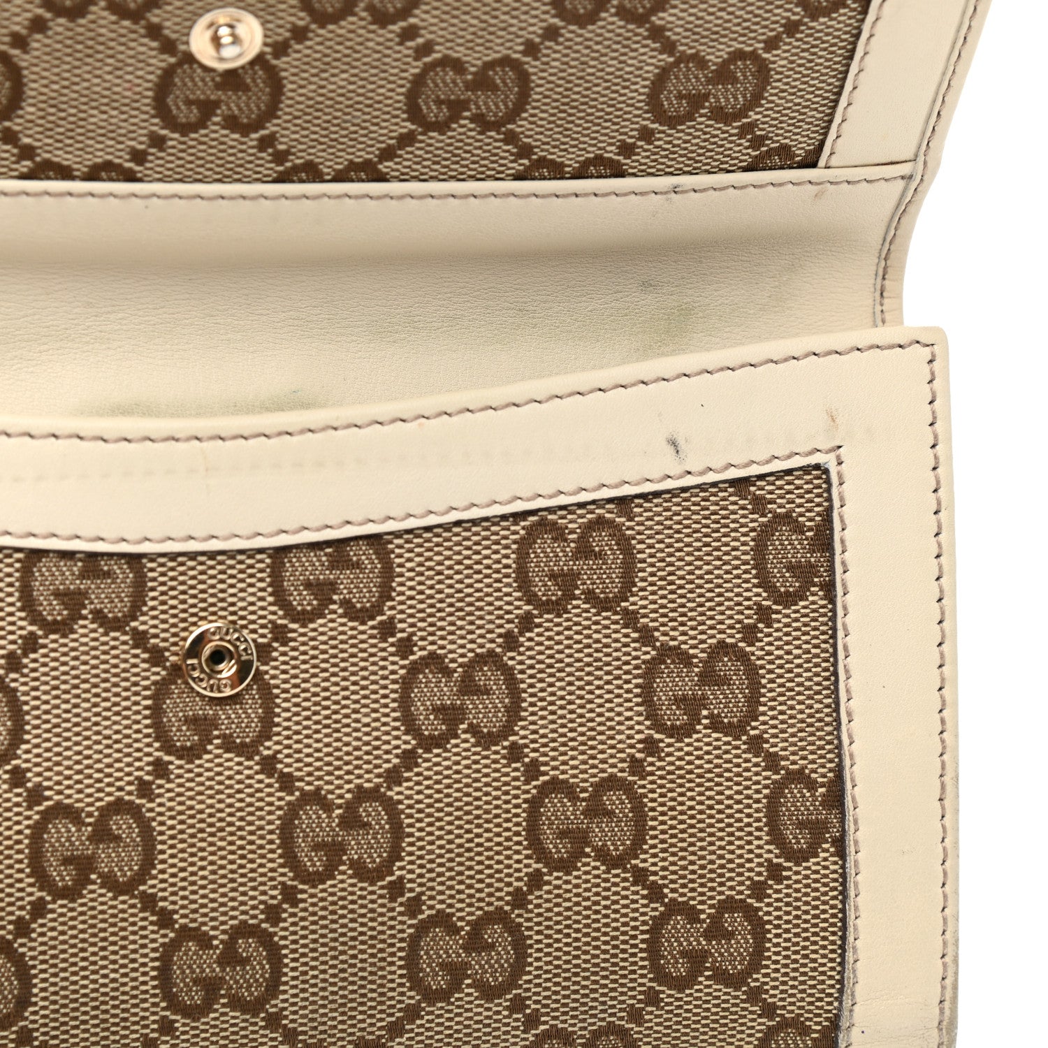 Gucci Monogram Continental Flap Wallet Off White 12 of 17