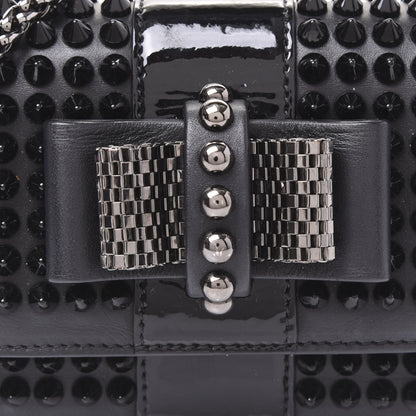 Christian Louboutin Calfskin Spikes Sweety Charity Crossbody Bag Black 8 of 8