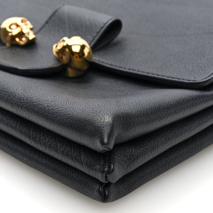 Alexander McQueen Calfskin Small Twin Skull Chain Crossbody Black 9 of 9