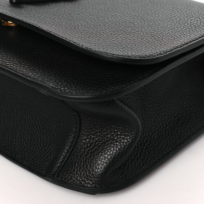 Versace Grainy Calfskin Virtus Chain Crossbody Black 8 of 8