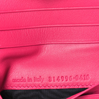 Saint Laurent Calfskin Y Line ChYc Compact Wallet Fuchsia 7 of 9