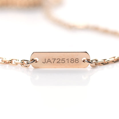 Van Cleef & Arpels 18K Rose Gold Gray Mother of Pearl Vintage Alhambra Pendant Necklace 5 of 6